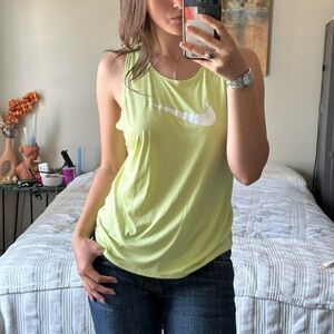 Green Nike tank top